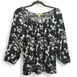 Michael Kors—Black and White Floral Blouse